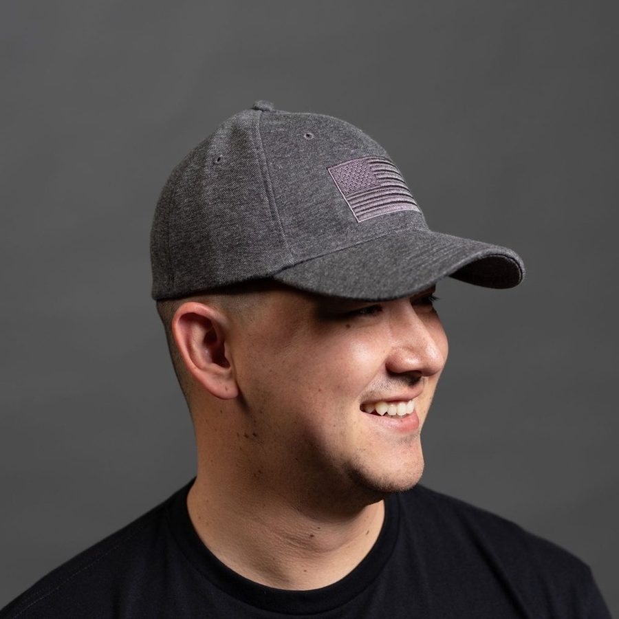 Blackout Flag Stretch Fit Hat - Gray - Image 3