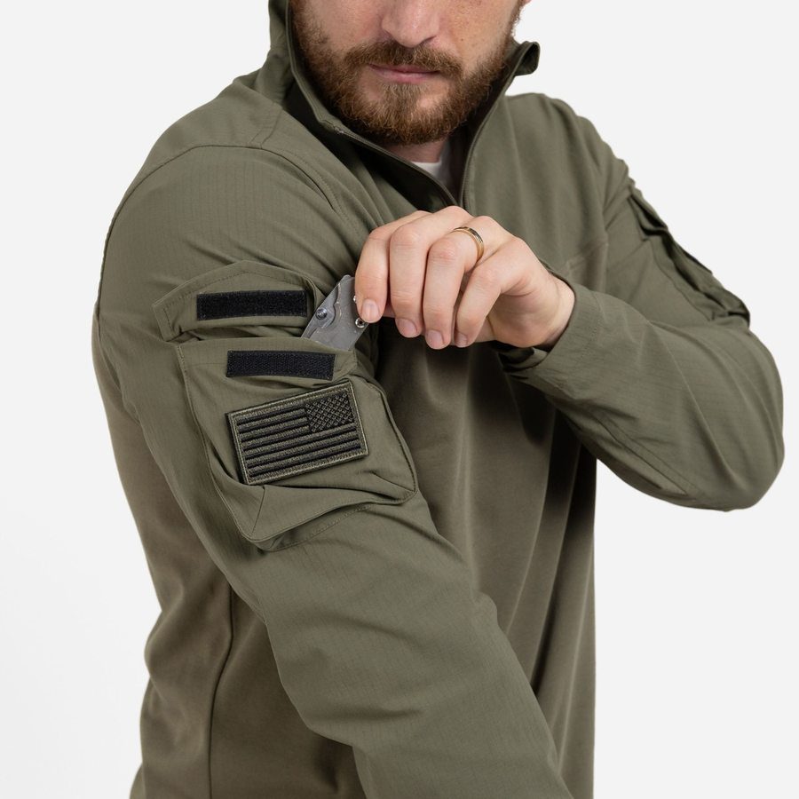 Men's Operator Shirt - Military Green - Image 3