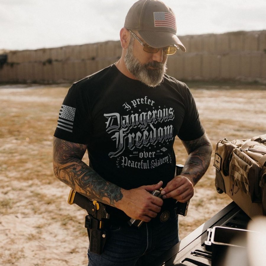 Dangerous Freedom T-Shirt - Black - Image 2