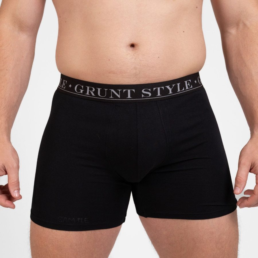 Base Command 2-Pack Boxer Briefs - Black & Black - Image 6