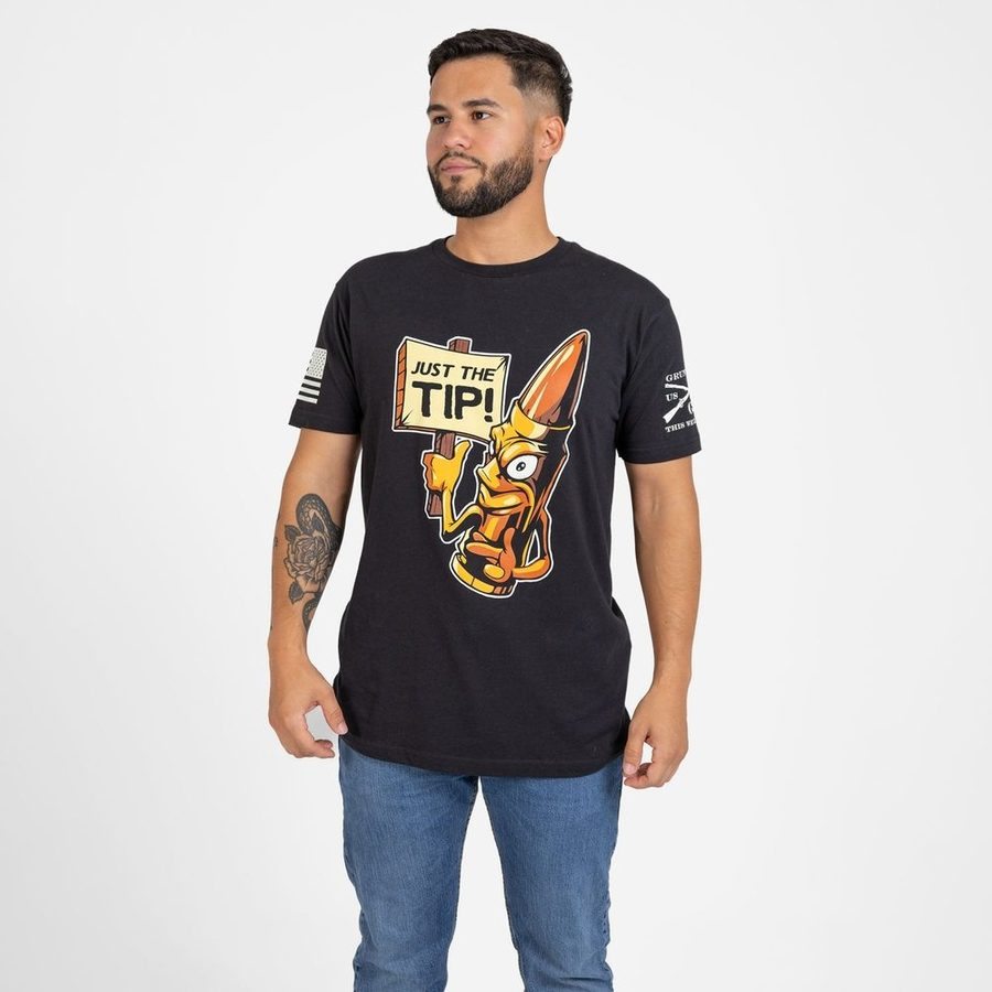 Just The Tip T-Shirt - Black - Image 9