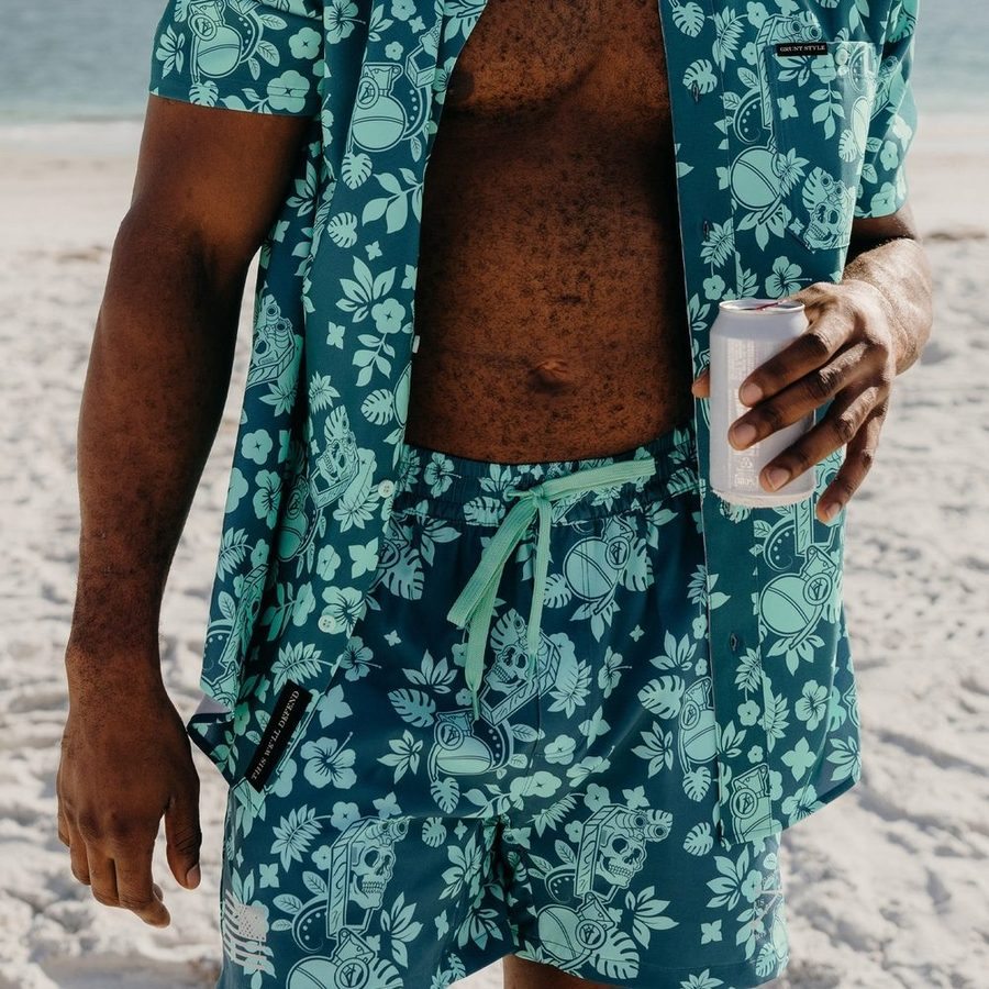 Grunt Short 5 Inseam - Tropical Death Harbor - Image 4