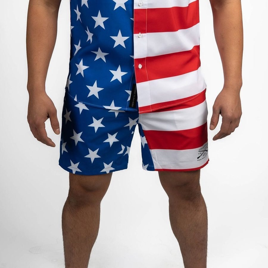 Grunt Short 7 Inseam - American Flag - Image 7