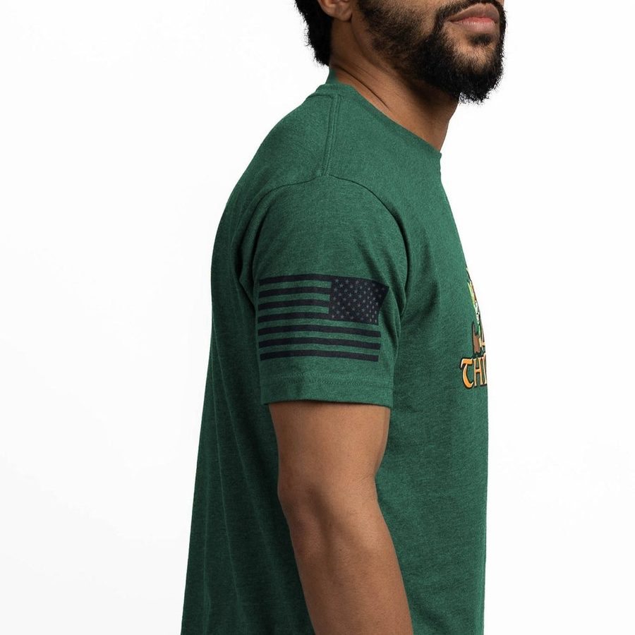 I'm Big T-Shirt - Heather Forest Green - Image 8