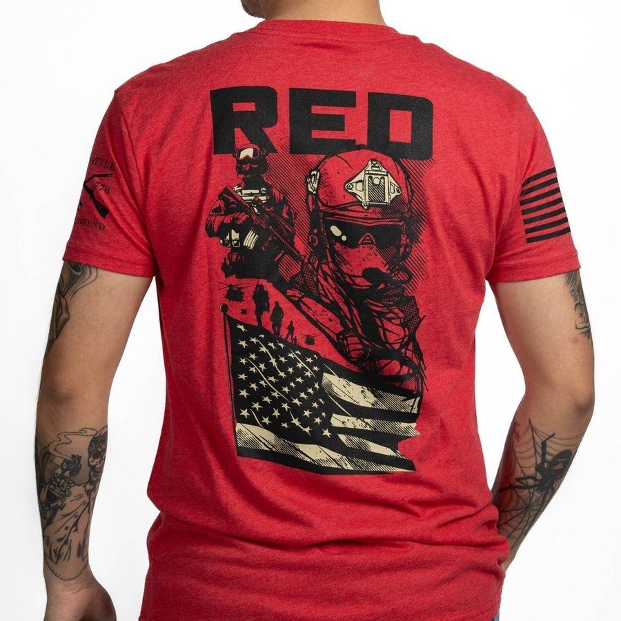 Mission RED T-Shirt - Red - Image 6