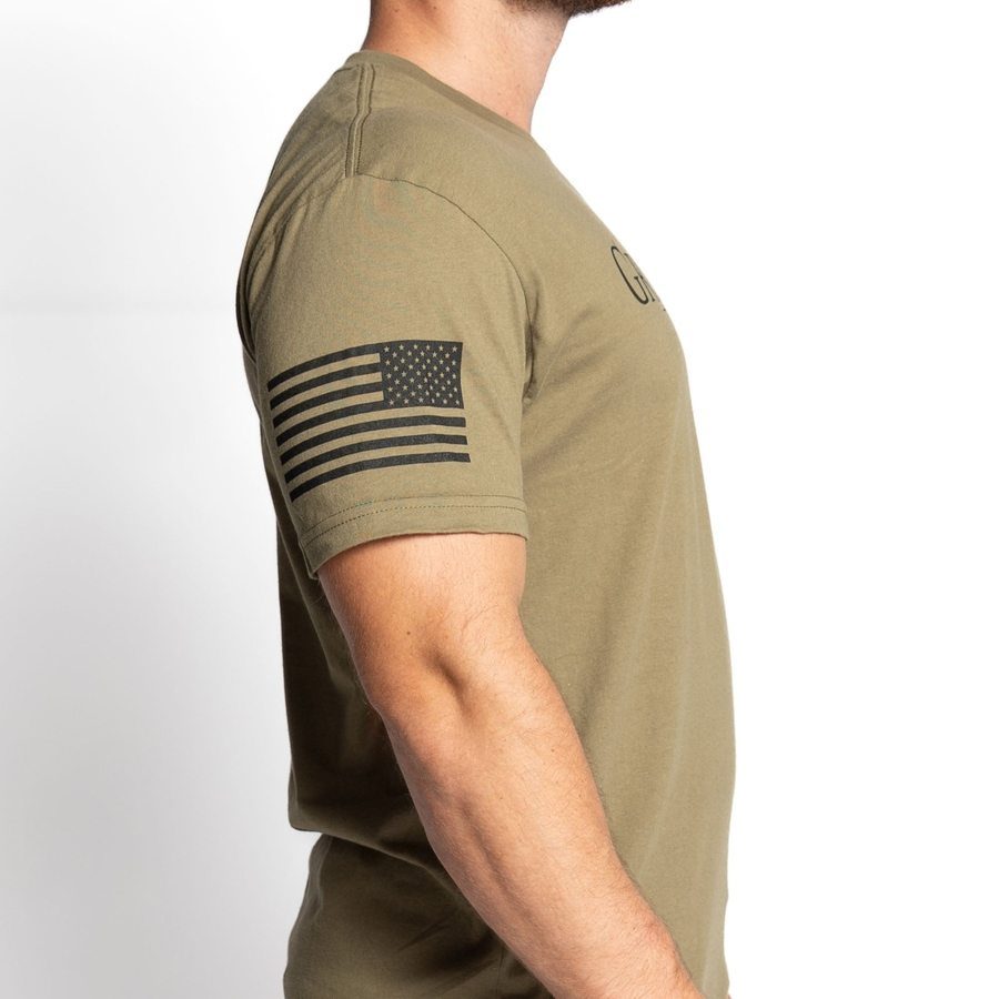 Grumpy Old Vet T-Shirt - Military Green - Image 8