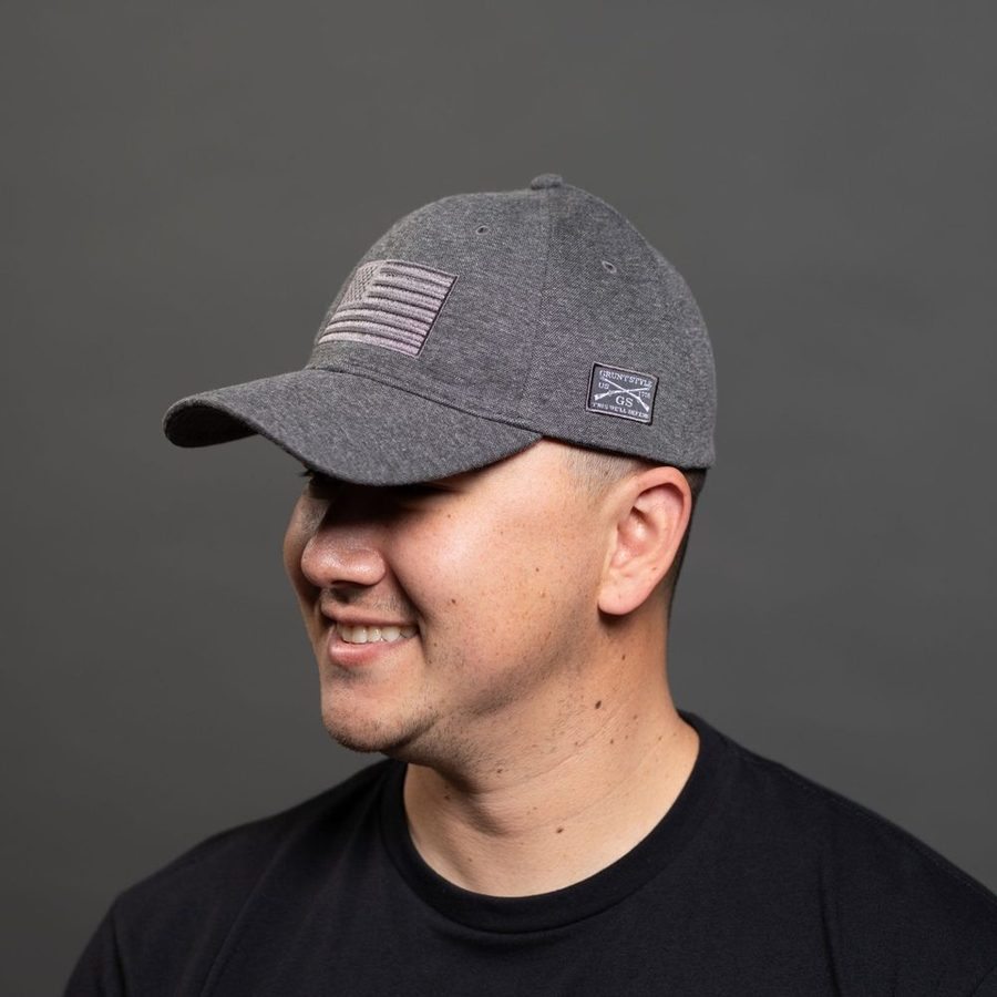 Blackout Flag Stretch Fit Hat - Gray - Image 2