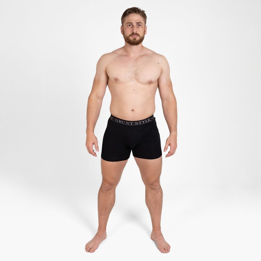 Base Command 2-Pack Boxer Briefs - Black & Black - Image 8