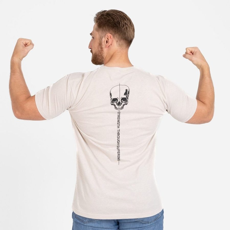 Strength Through Suffering T-Shirt - Sand - Image 9