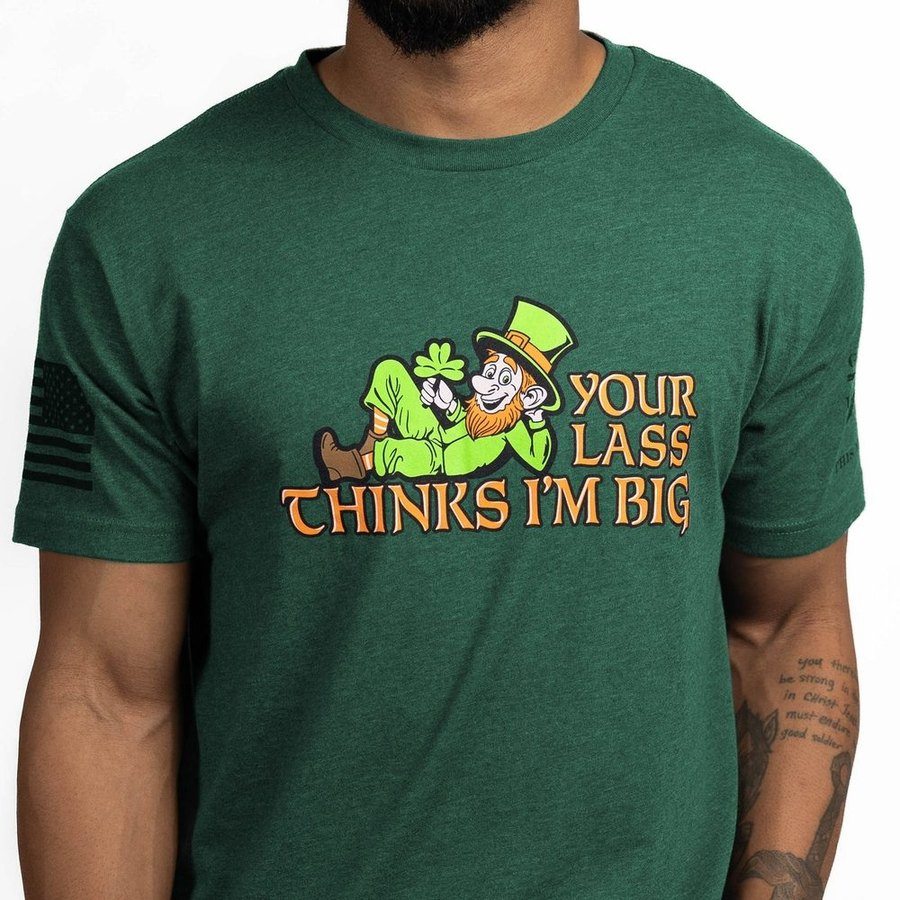 I'm Big T-Shirt - Heather Forest Green - Image 5