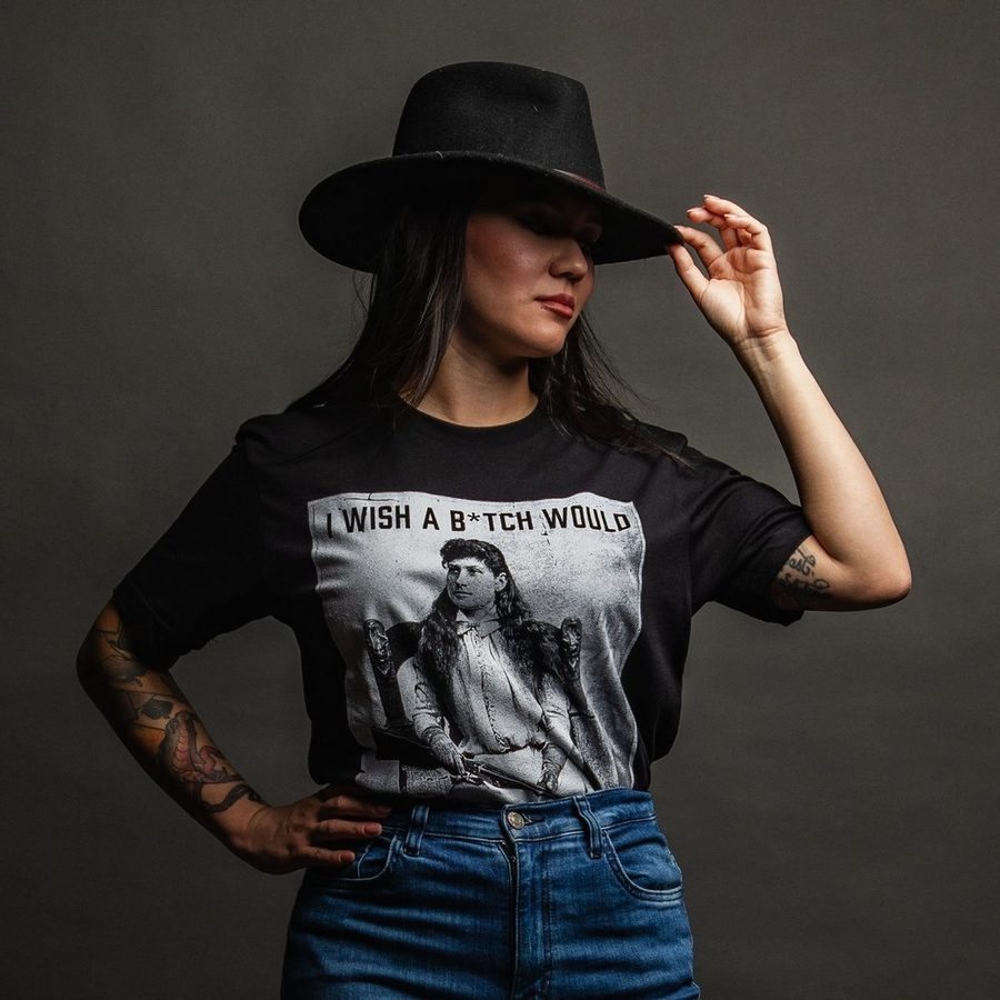 Women's I Wish A B*tch Would Boyfriend Fit T-Shirt - Black - Image 6