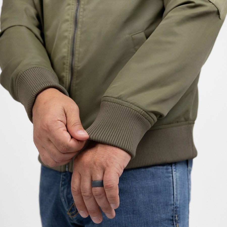 Men's Stealth Bomber Jacket - Military Green - Image 12