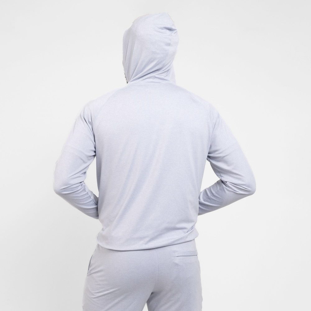 Men's All-Day 1/4 Zip Hoodie - Heather Arctic Gray - Image 10