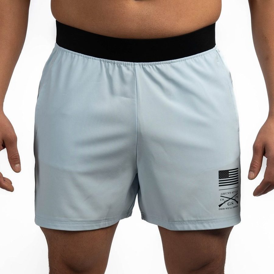 Men's Training Short - Sky Blue - Image 6