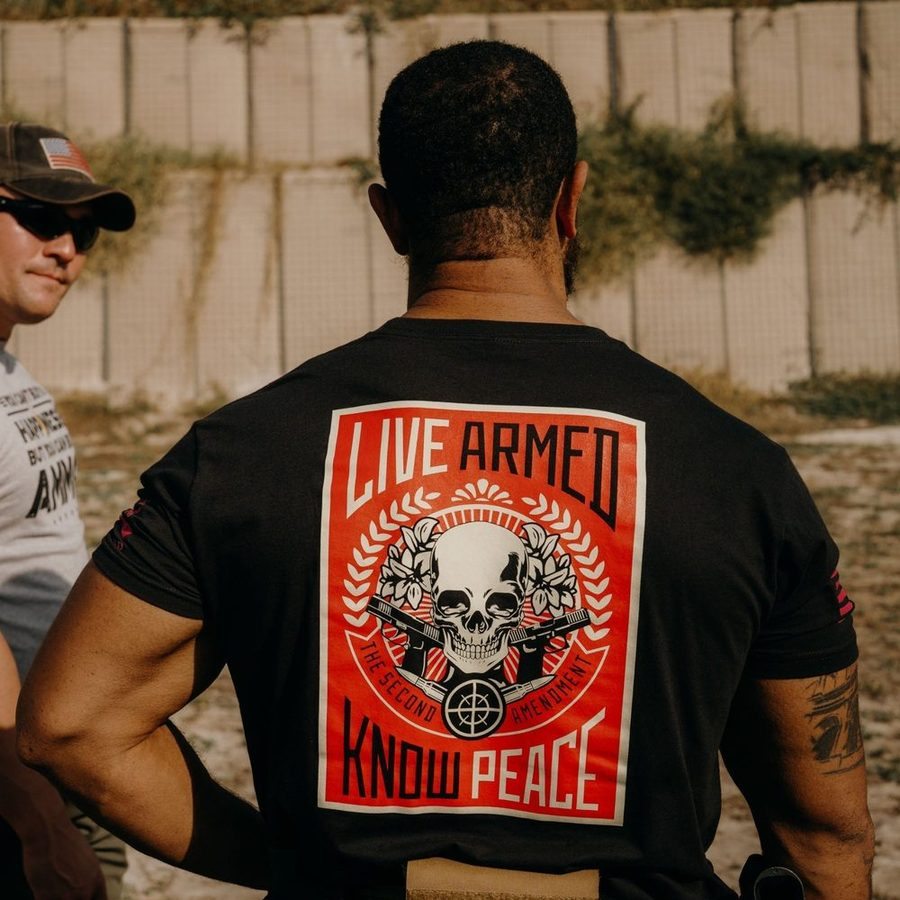 Live Armed T-Shirt - Black - Image 2