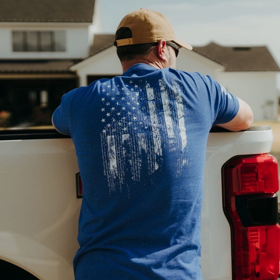 1776 Flag T-Shirt - Royal - Image 7