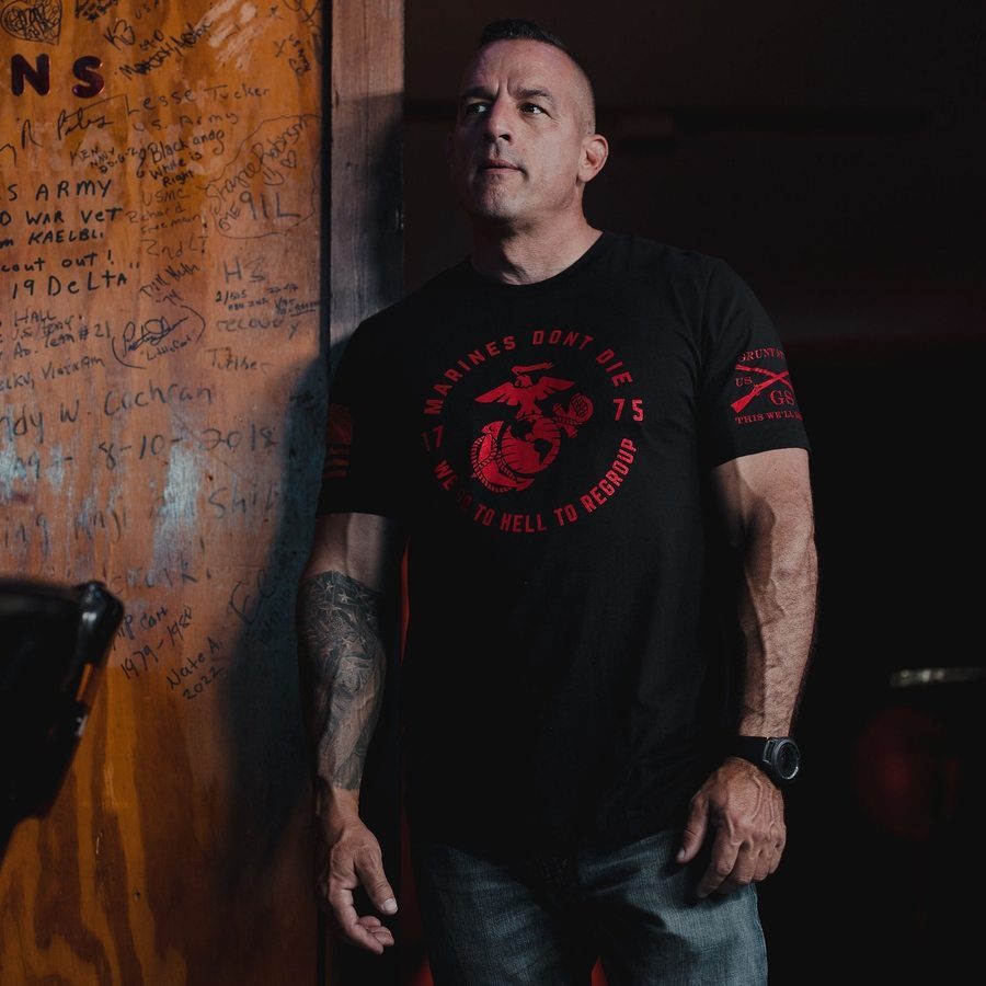 USMC - Regroup T-Shirt - Black - Image 2