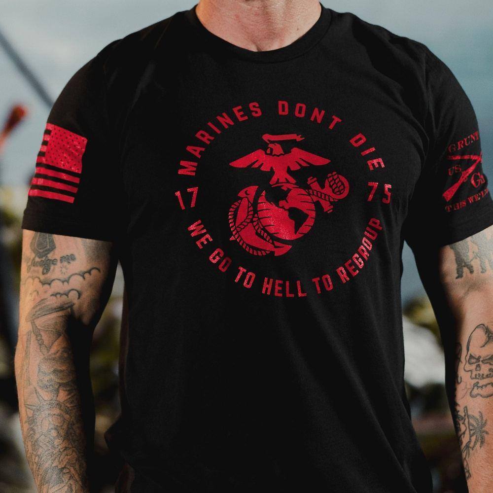 USMC - Regroup T-Shirt - Black - Image 4