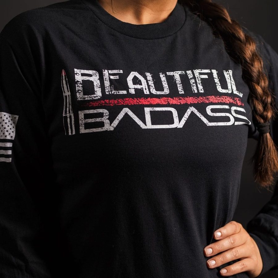 Women's Beautiful Badass Long Sleeve - Black - Image 4