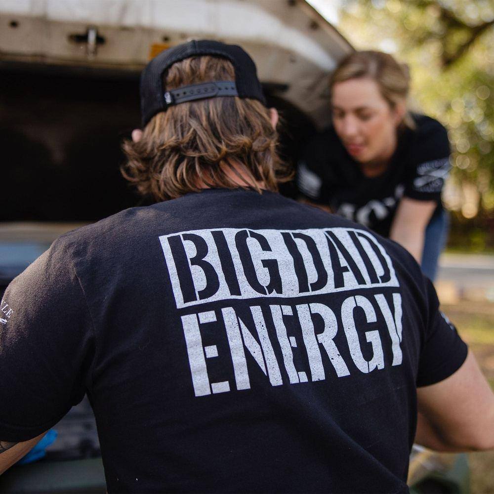 Big Dad Energy T-Shirt - Black - Image 4