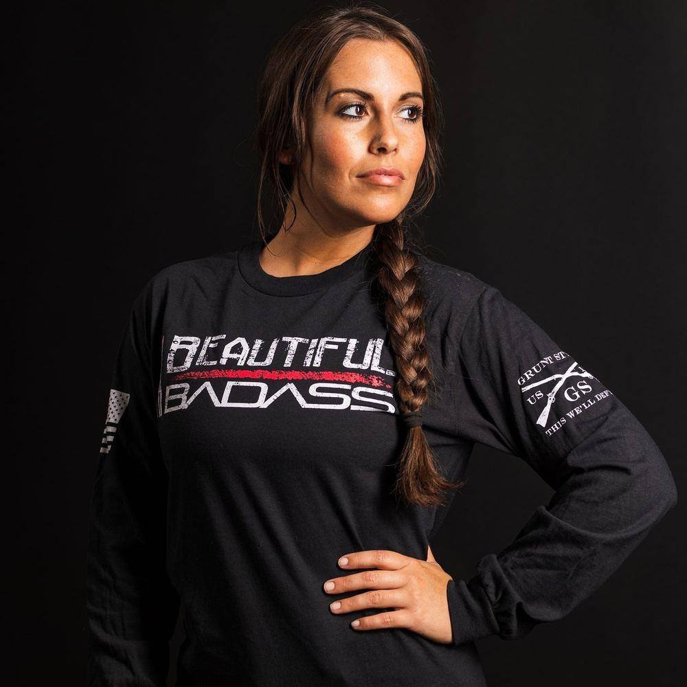 Women's Beautiful Badass Long Sleeve - Black - Image 2