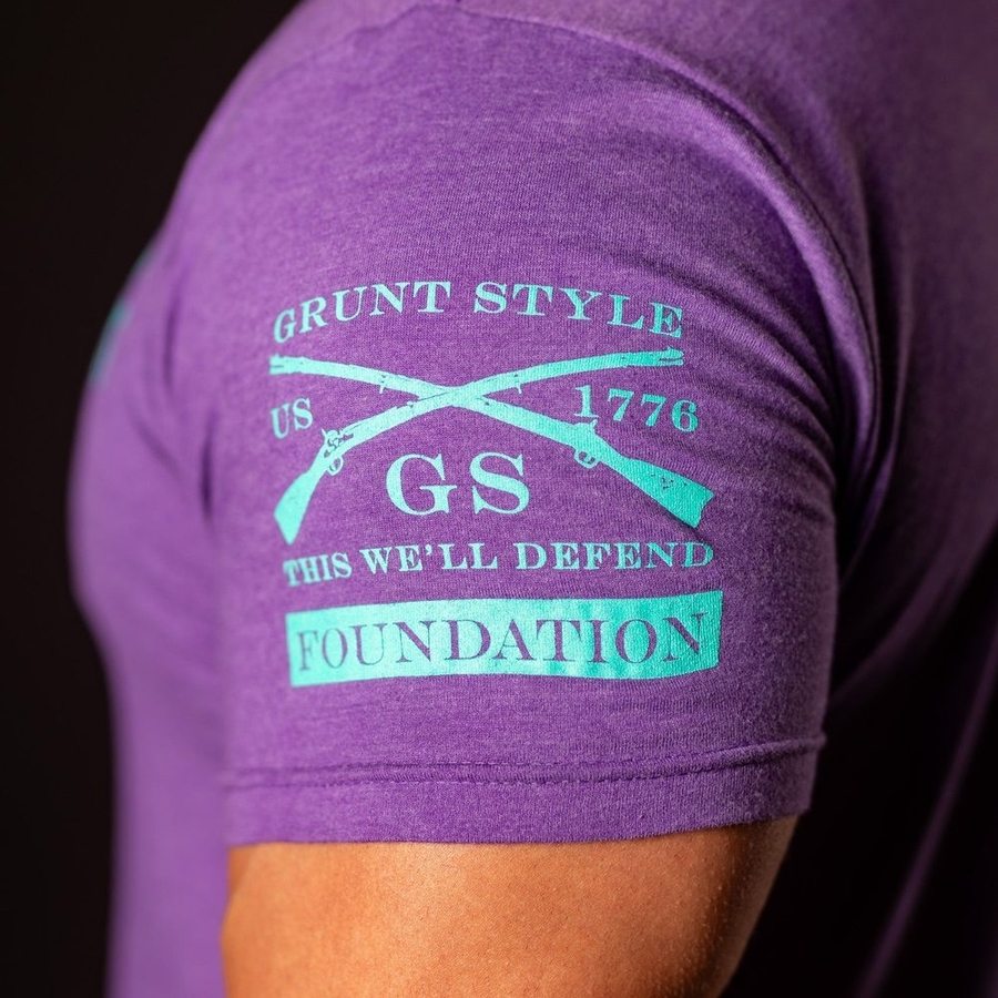 Grunt Style Foundation No More T-Shirt - Purple Rush - Image 3