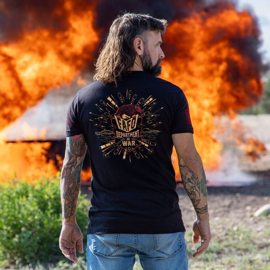 Department Of War T-Shirt - Black - Image 3