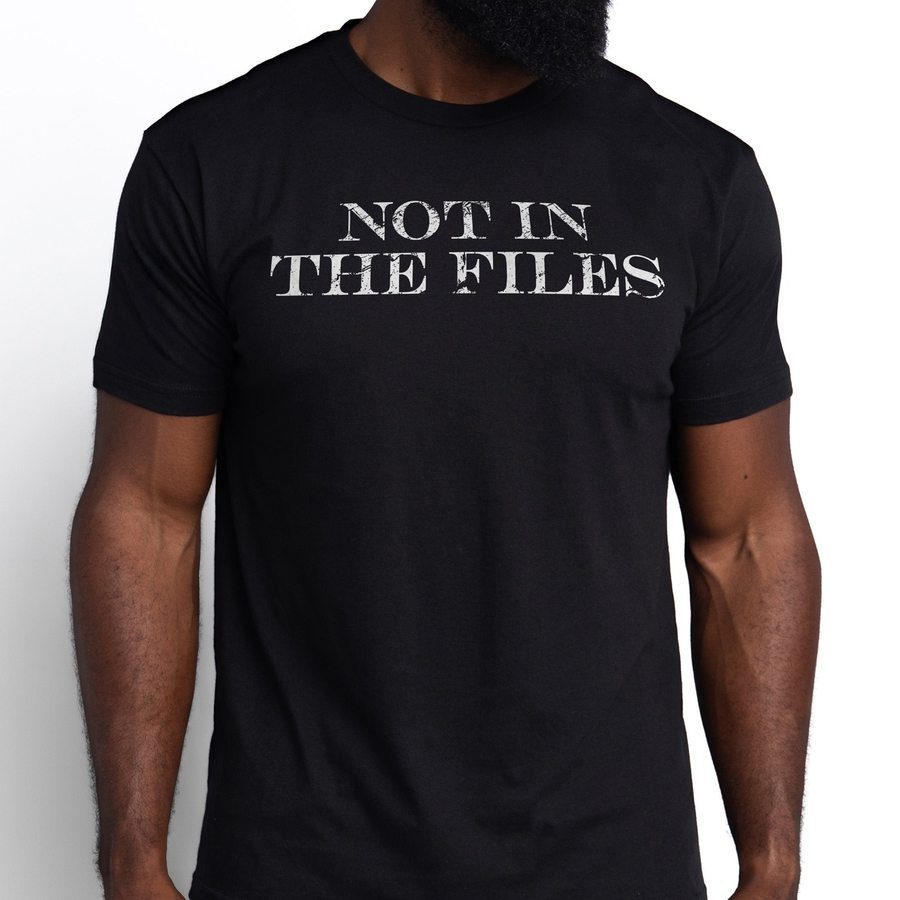 Not In The Files T-Shirt - Black - Image 4