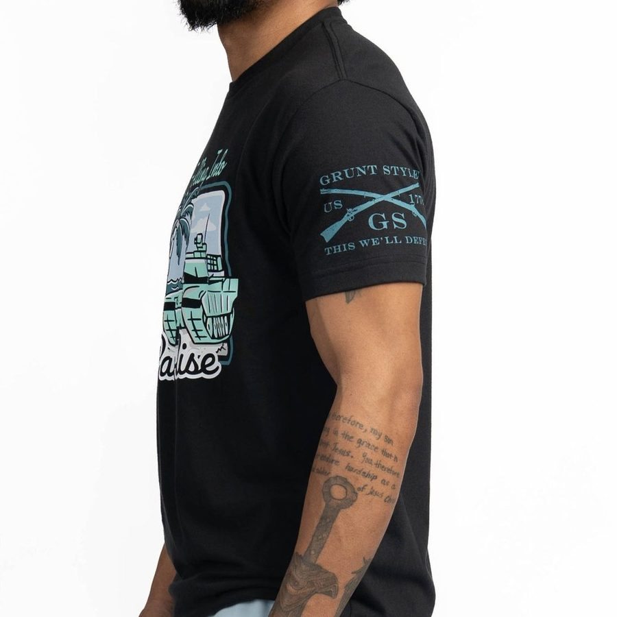 Rolling Into Paradise T-Shirt - Black - Image 7