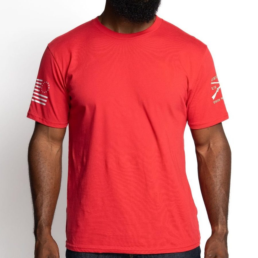 Betsy Ross Basic T-Shirt - Red - Image 5