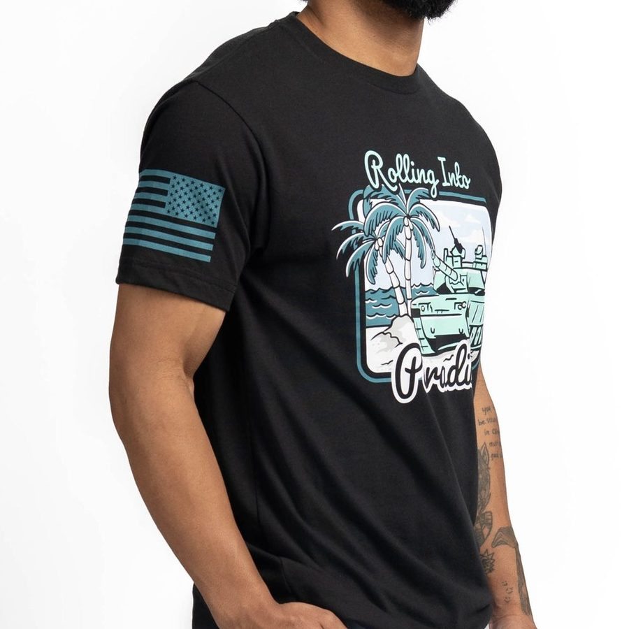 Rolling Into Paradise T-Shirt - Black - Image 8