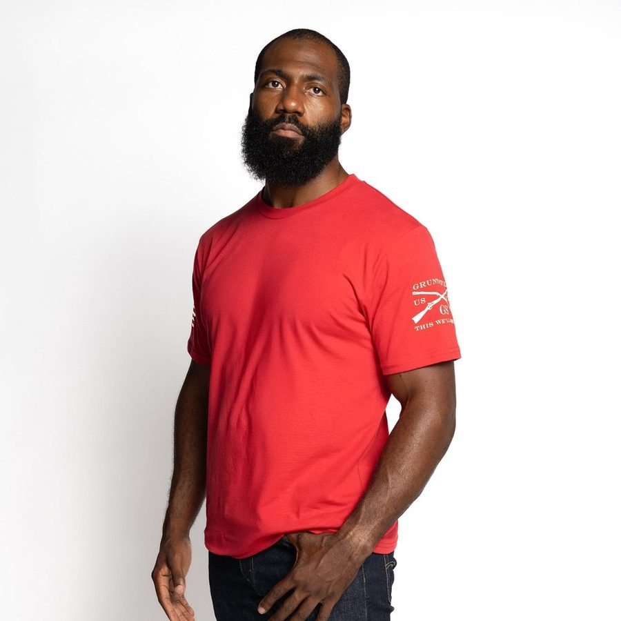 Betsy Ross Basic T-Shirt - Red - Image 7