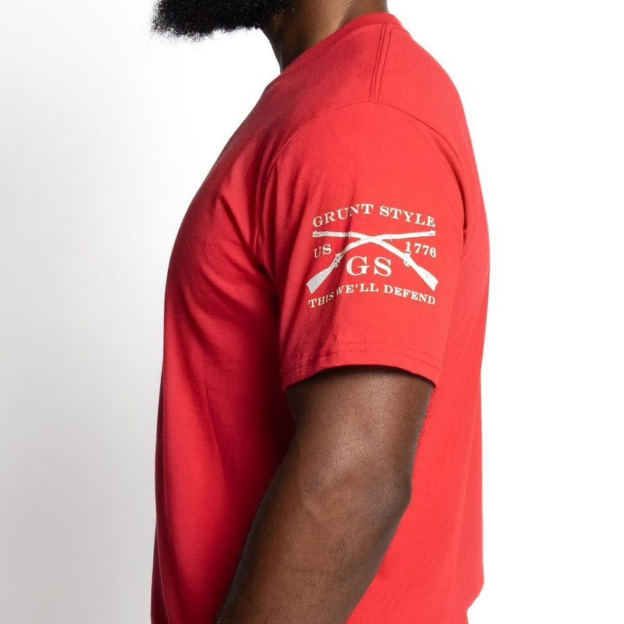 Betsy Ross Basic T-Shirt - Red - Image 8