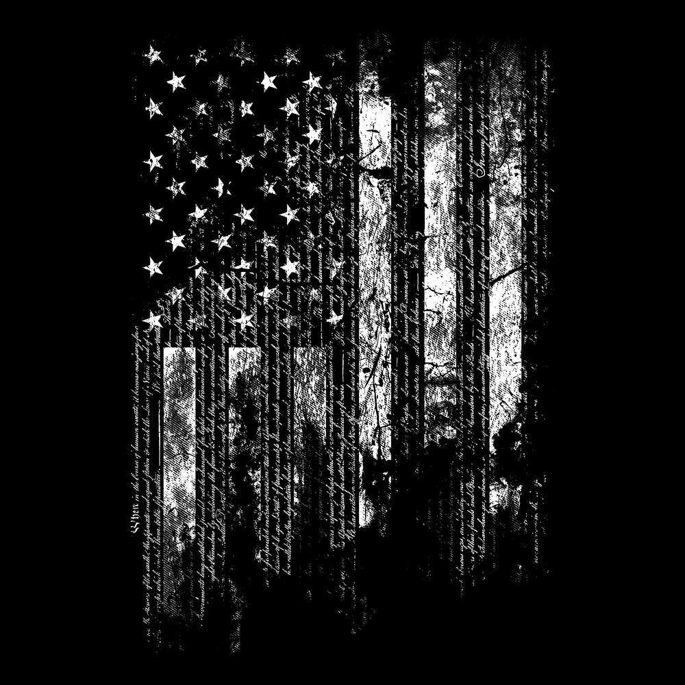 1776 Flag T-Shirt - Black - Image 4