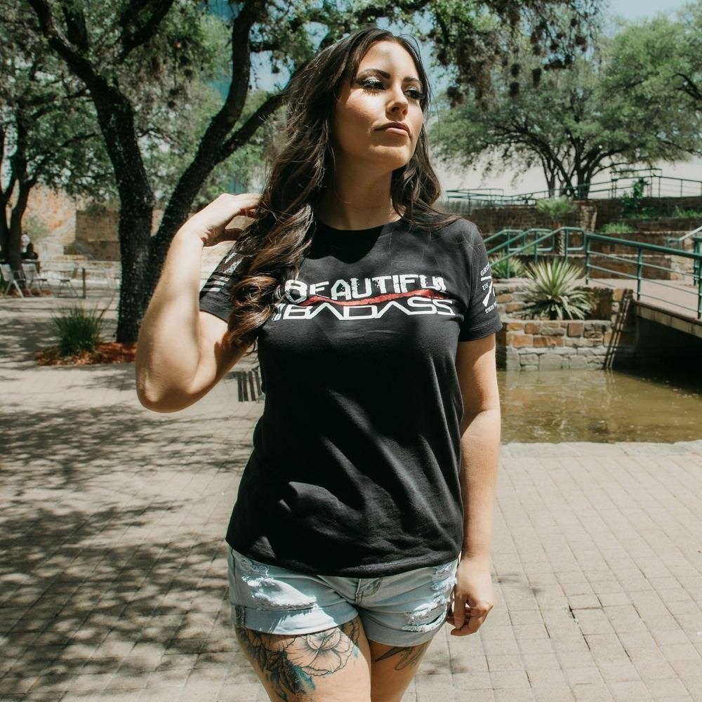 Women's Beautiful Badass T-Shirt - Black - Image 6
