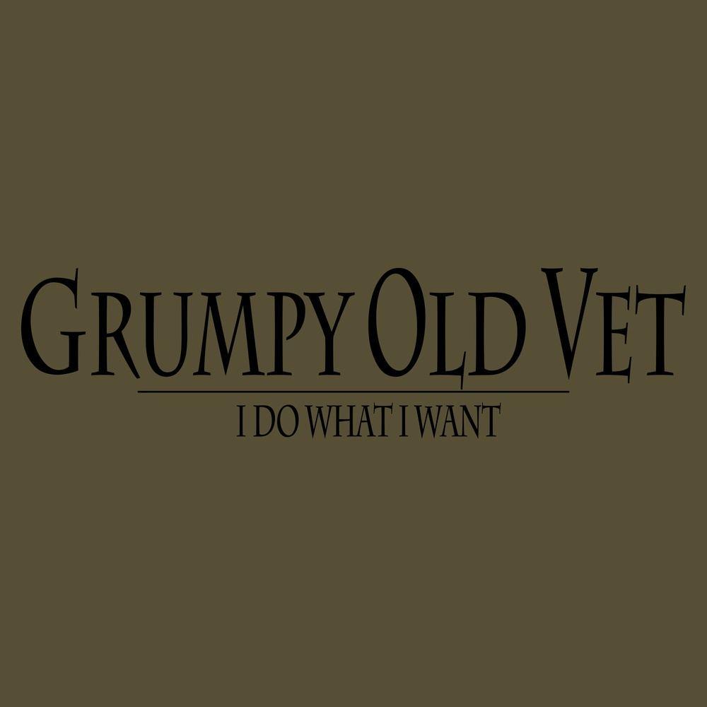 Grumpy Old Vet T-Shirt - Military Green - Image 3