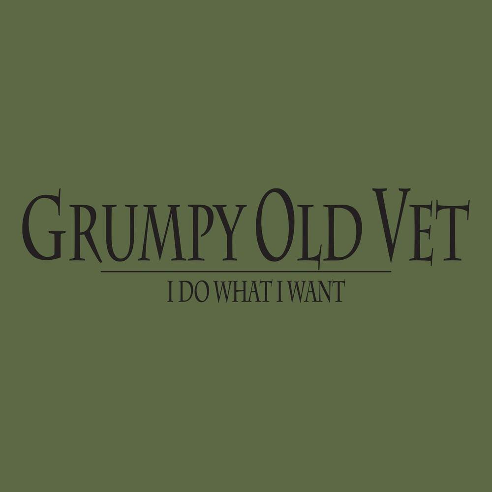 Grumpy Old Vet Hoodie - Military Green - Image 6