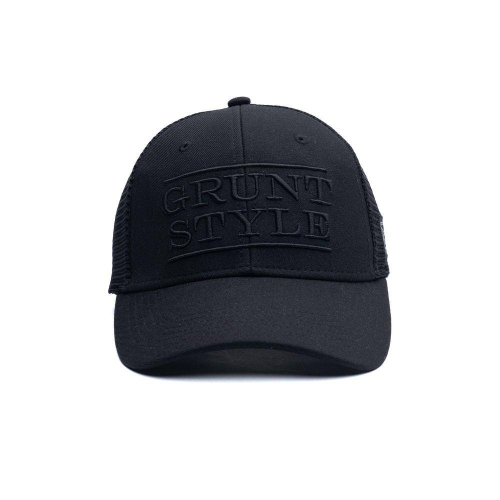Grunt Style Stacked Logo - Black Hat