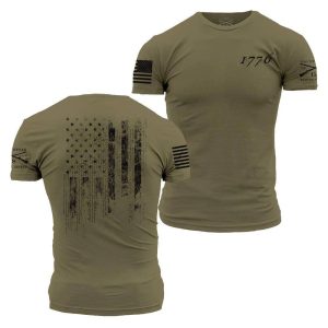 1776 Flag - Military Green