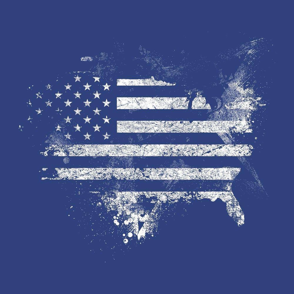American Acid T-Shirt - Royal Blue - Image 4