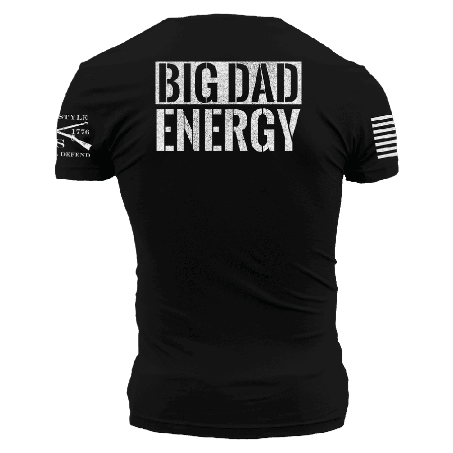 Big Dad Energy T-Shirt - Black - Image 6