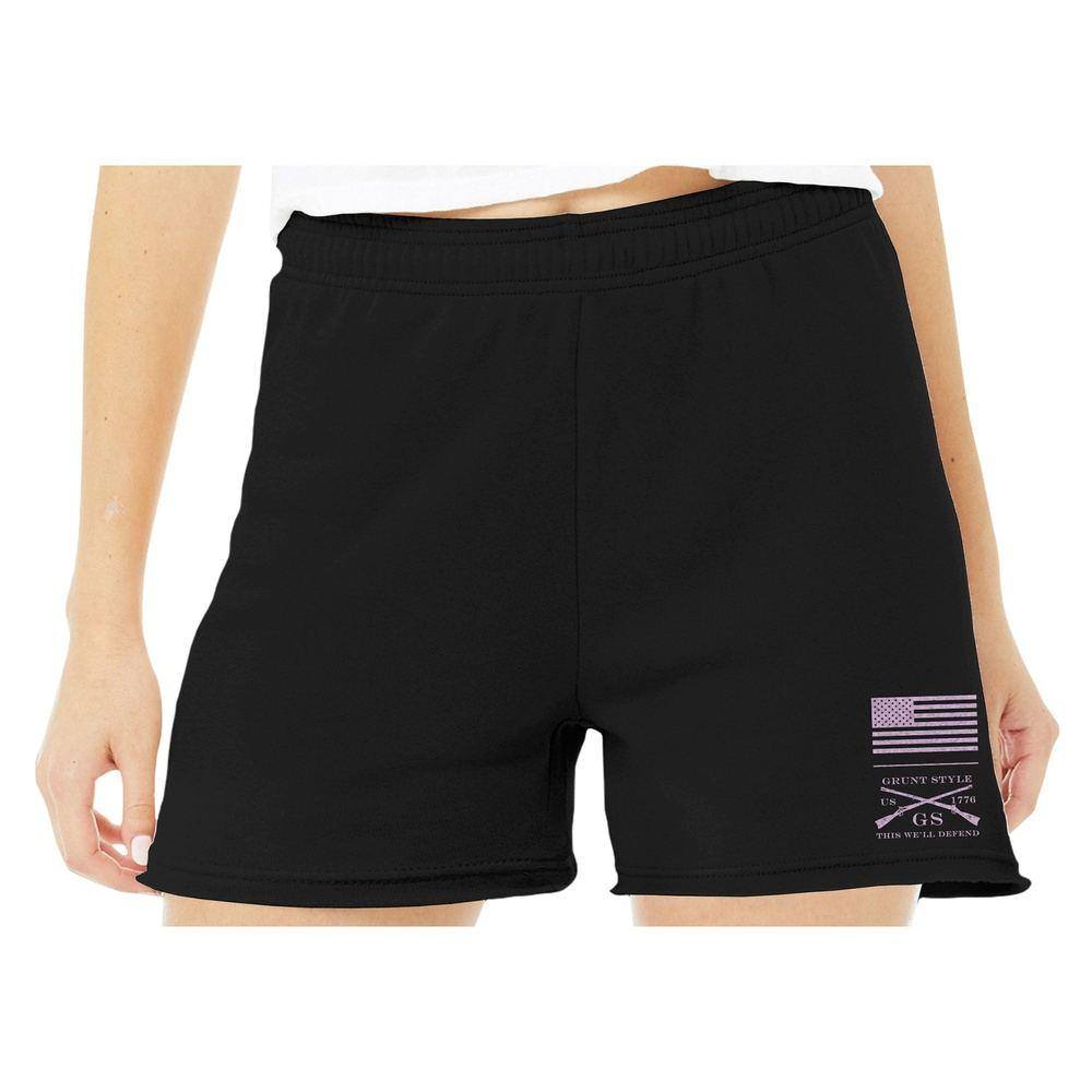 Women's R&R Fleece Shorts - Black - Image 6