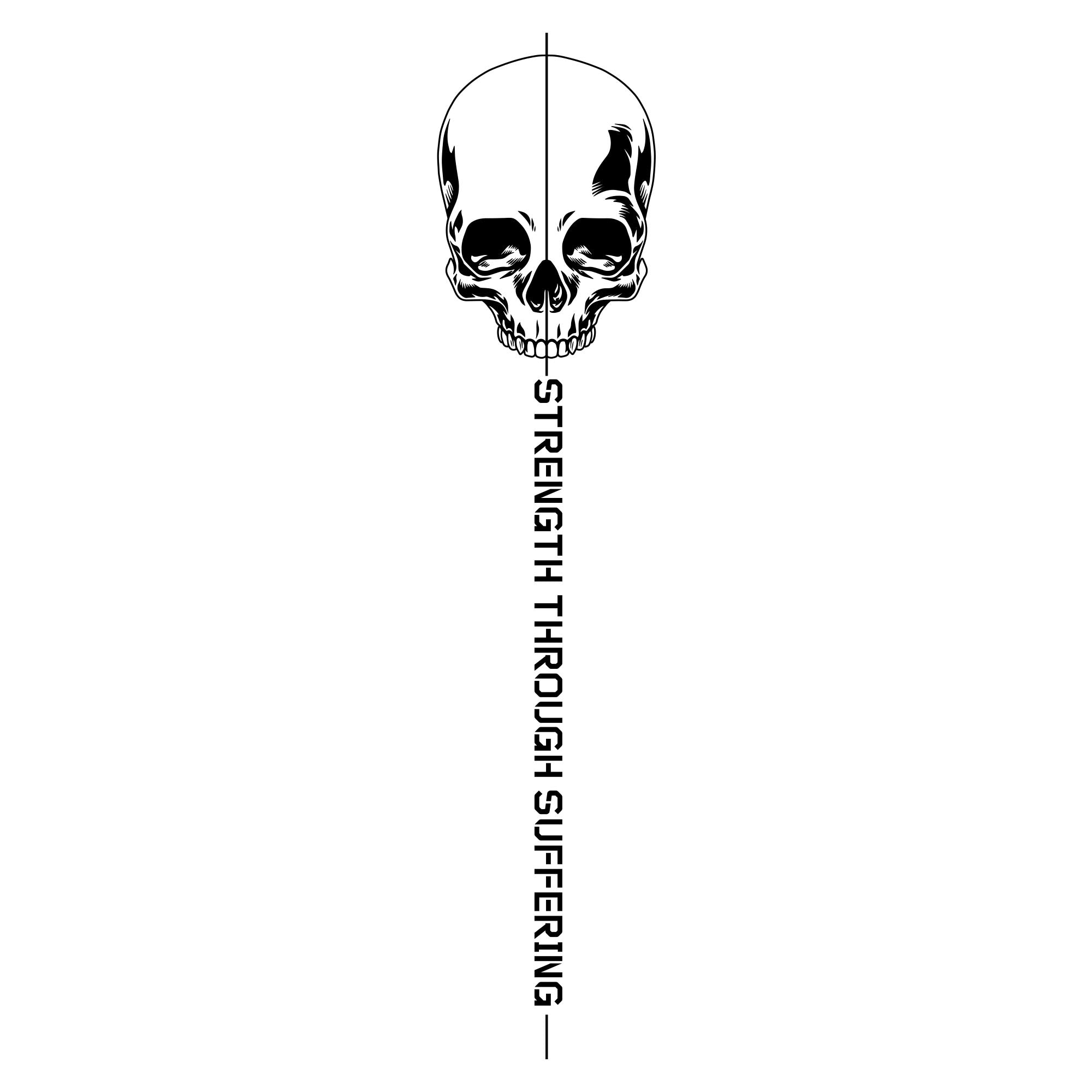 Strength Through Suffering T-Shirt - White - Image 4