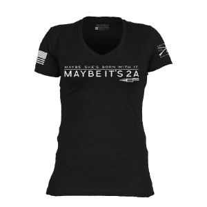 Women's Maybe It 2A V-Neck - Black