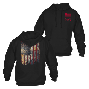 Red Blood Blue Collar® Hoodie - Black