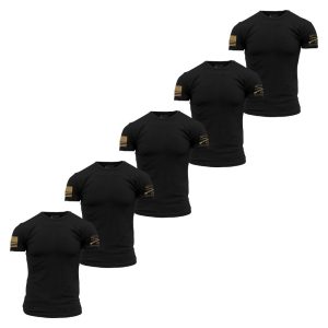 Basic T-Shirts - Black - 5 Pack