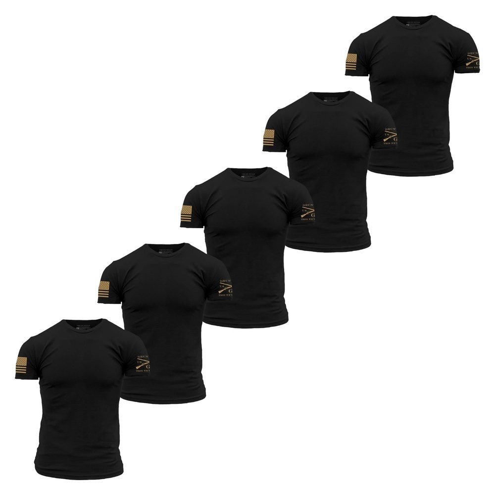 Basic T-Shirts - Black - 5 Pack