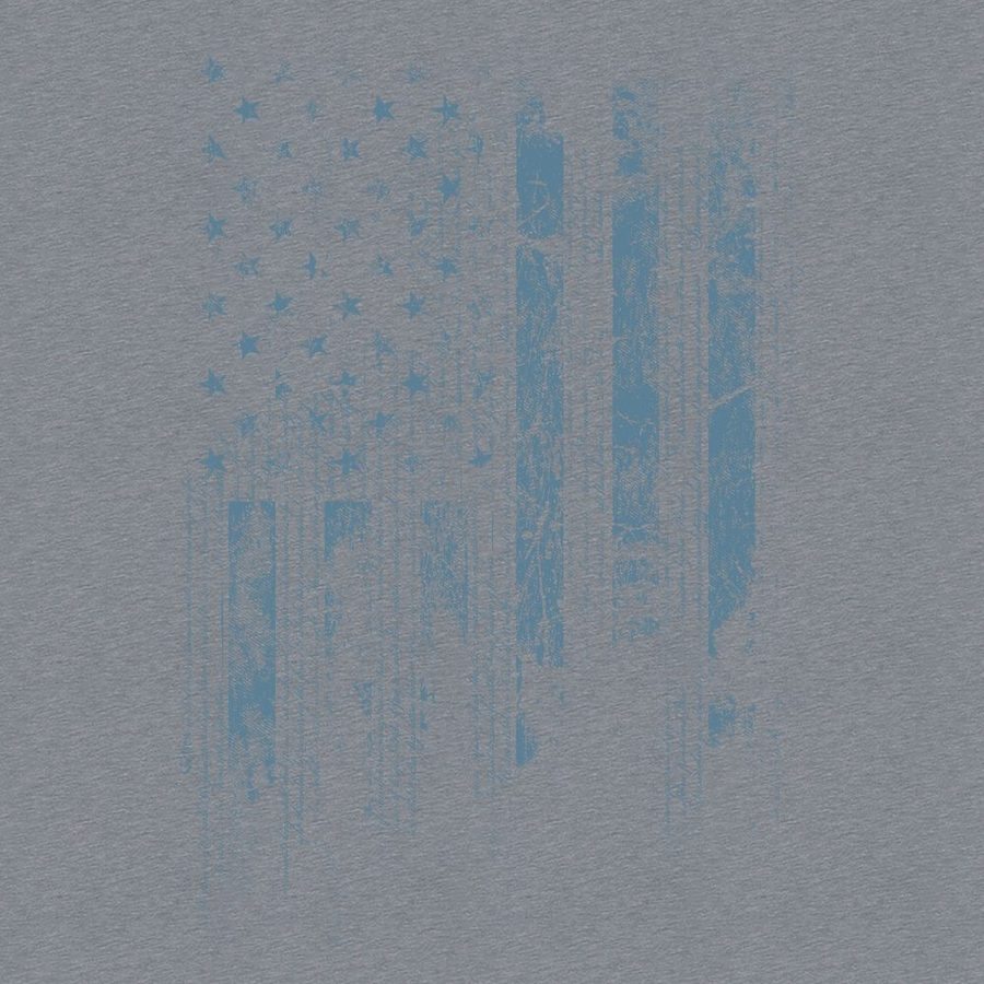 1776 Flag T-Shirt - Dark Heather Gray - Image 7