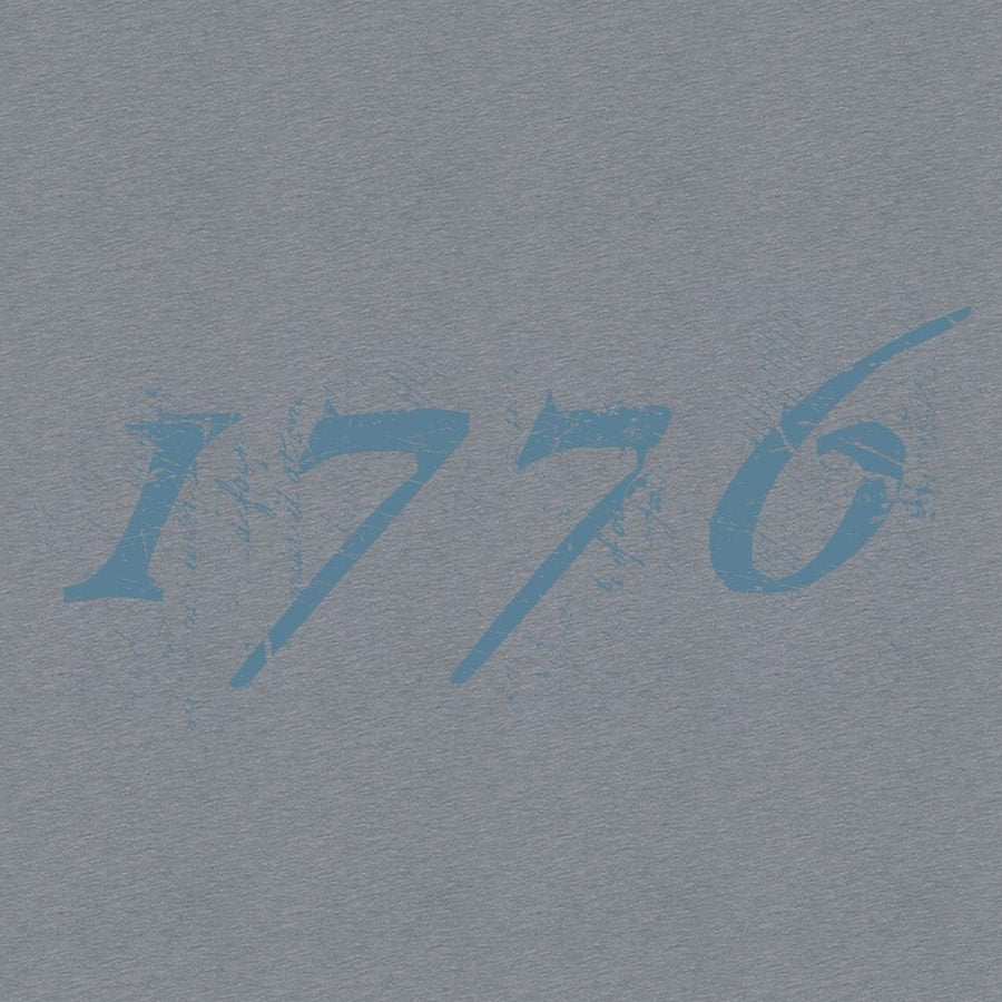 1776 Flag T-Shirt - Dark Heather Gray - Image 8