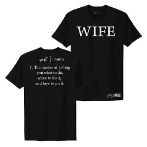 Women's Wife Defined Boyfriend Fit T-Shirt - Black